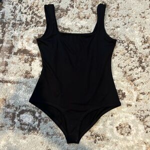 Women Tank Bodysuit Square Neck | JORASOB/Amazon | Black | Medium